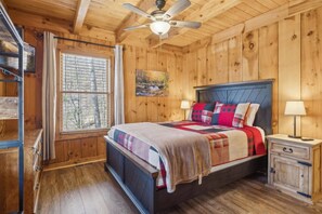 3 bedrooms, desk, iron/ironing board, travel crib - Secluded Pigeon Forge Cabin w/ Hot Tub, Fire Pit & Cable TV! (Sevierville)