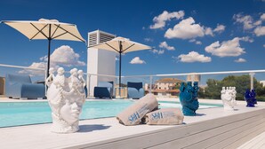Seasonal outdoor pool, open 10:00 AM to 10:00 PM, pool umbrellas - Hotel with swimming pool in Marinella di Selinunte (Castelvetrano)
