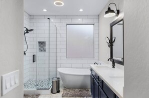 Hair dryer, towels