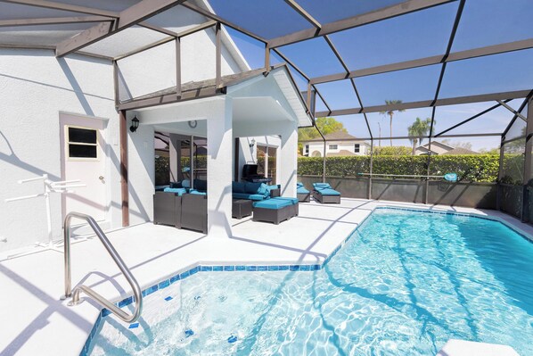 A heated pool