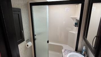 Towels, soap, toilet paper