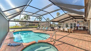 A heated pool