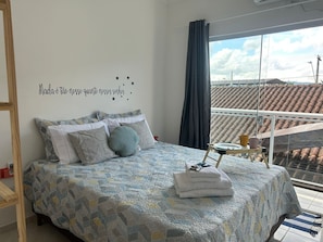 1 bedroom, desk, iron/ironing board, travel crib - APARTMENT 201 BORA BORA RESIDENCE WITH PRIVATE BALCONY (Costa e Silva Joinville)