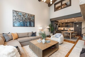TV, fireplace - Slope-side Stay w/ fireplace, hot tub  and  spa access, steps away from Gondola One (Vail)