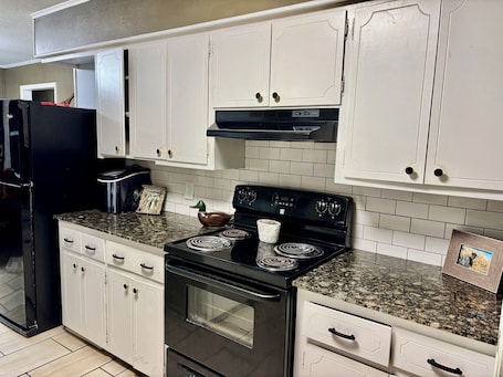 Private kitchen. White River Lodge. 1 mile to White River and five miles north of Hurricane WMA