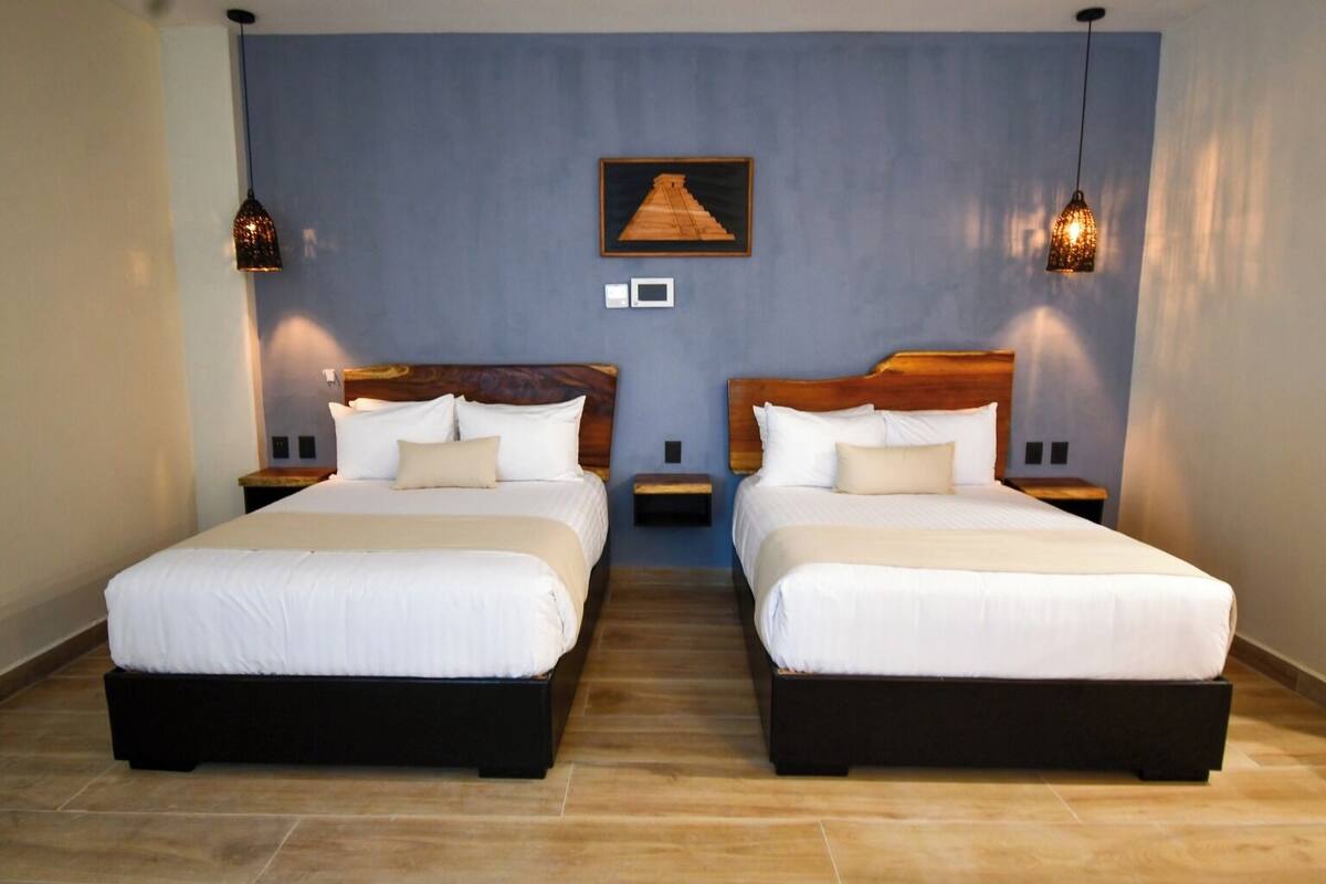 Standard-Doppelzimmer, Blick auf den Innenhof