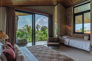 Biệt thự Deluxe, quang cảnh hồ bơi | 6 phòng ngủ, két bảo mật tại phòng, bàn 