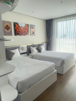 2 habitaciones, tabla de planchar con plancha y wifi 