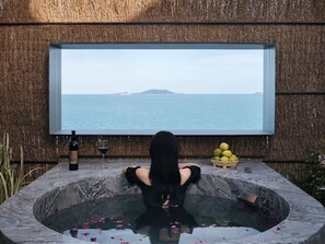 Romantic Double Room, Patio, Ocean View | Deep-soaking bathtub - Qingdao Innland sea-view designer (Qingdao)