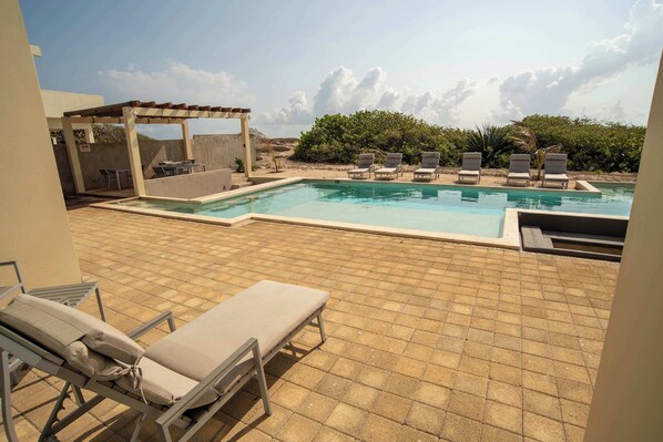 Pool - Casa Serena: Oasis in front of the Caribbean with Pool and Terrace (Isla Mujeres)