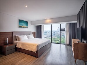 Appartement Supérieur, 2 chambres, cuisine, vue ville