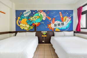 Superior Quadruple Room | Soundproofing, free WiFi, bed sheets - Forever happiness hostel  (Puli)
