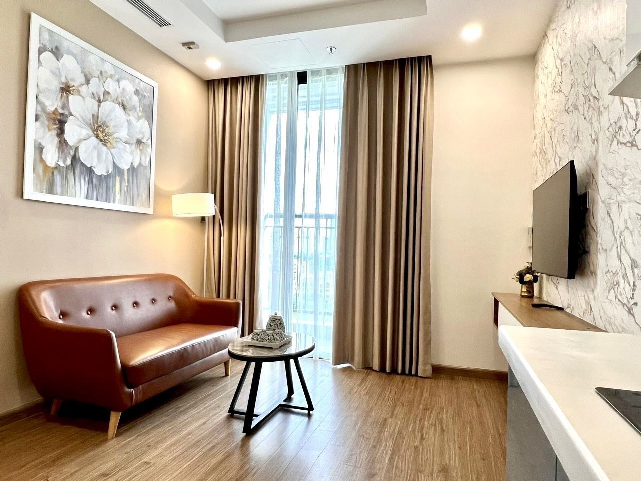 Leilighet – superior, 2 soverom, kjøkken, byutsikt | Bad | Hårføner, håndklær og toalettpapir