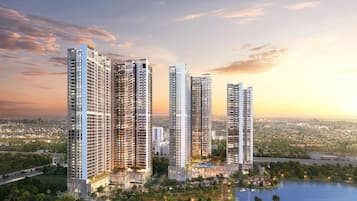 Vista frontal de la propiedad