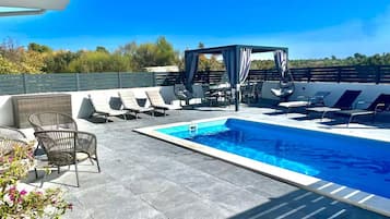 Villa (Villa With Pool) | Outdoor pool | Seasonal outdoor pool, pool umbrellas, pool loungers