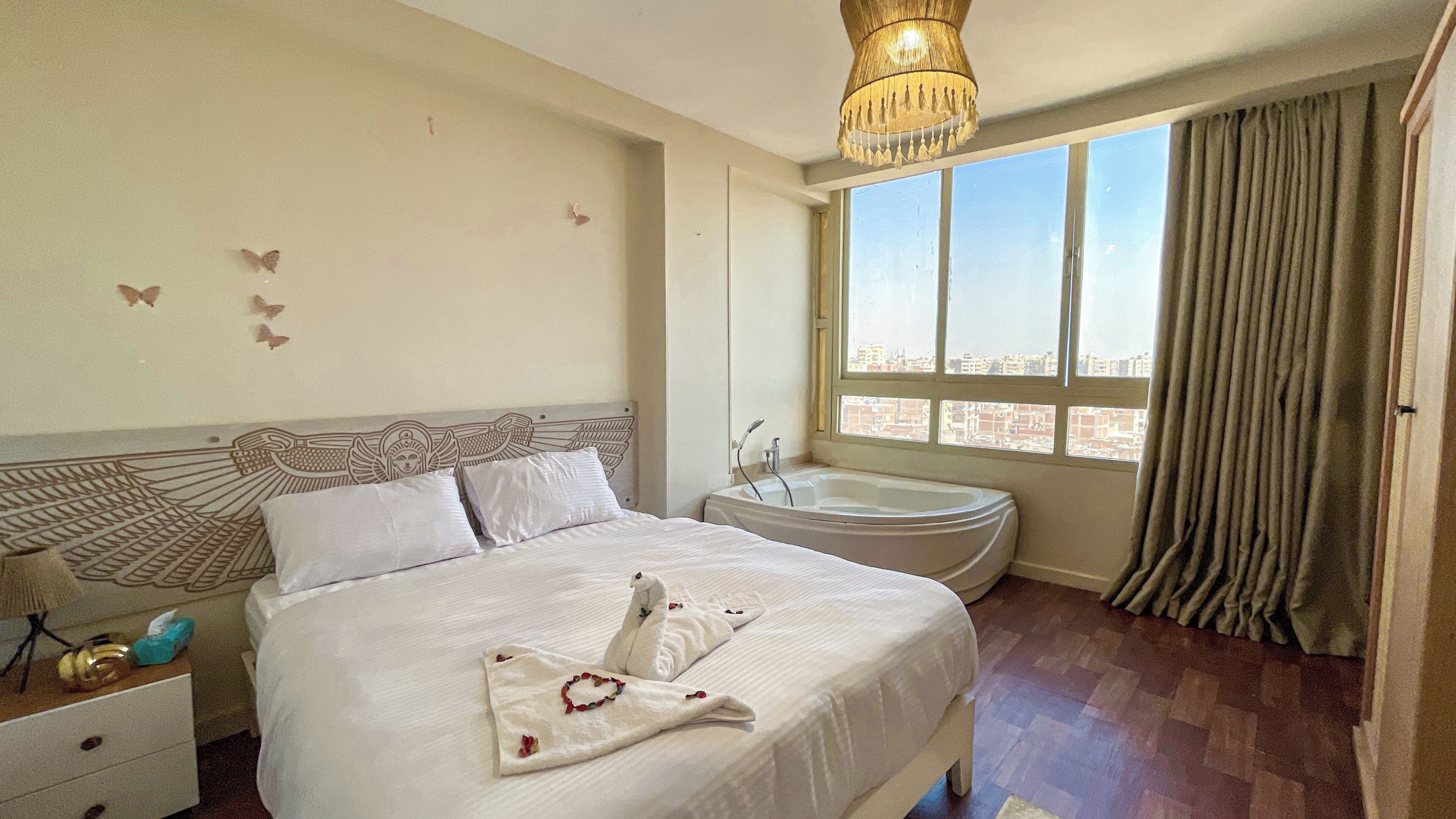 Familie appartement | Verduisterende gordijnen, geluiddichte muren, gratis wifi, beddengoed