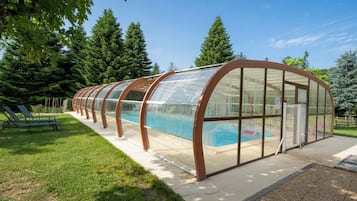 Indoor pool, a heated pool