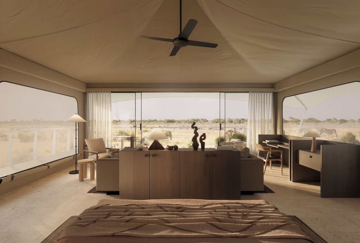 Luxury Tent, 1 King Bed, Resort View