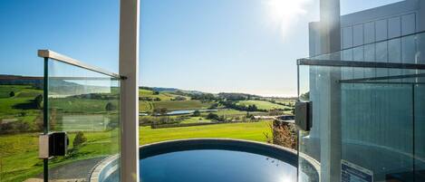 Piscine extérieure, piscine chauffée