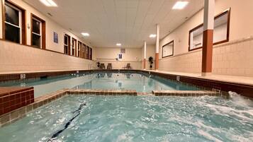 Indoor pool, a heated pool