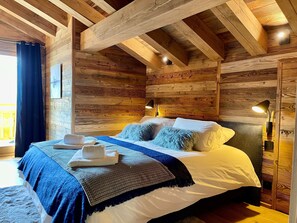 5 bedrooms, desk, iron/ironing board, free WiFi - Chalet ALPINESS, Crest Voland, Nordic bath and sauna (Crest-Voland)