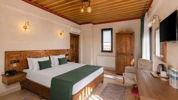 Superior Double Room | Egyptian cotton sheets, premium bedding, desk, laptop workspace