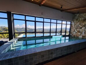 Indoor pool, outdoor pool
