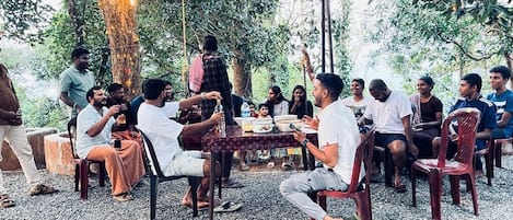 Opções para refeição ao ar livre