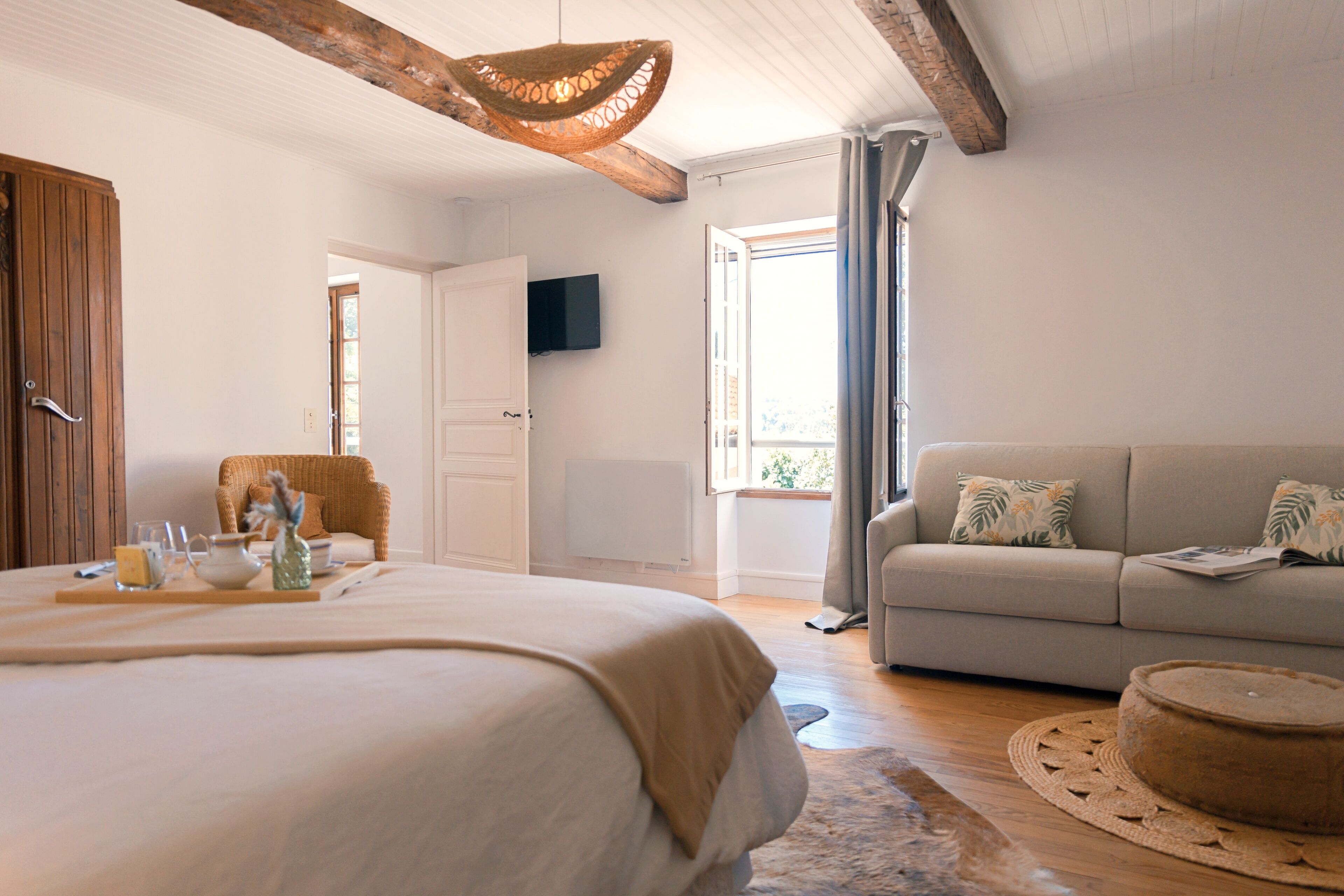 Superior vierpersoonskamer, uitzicht op bergen | Gratis wifi