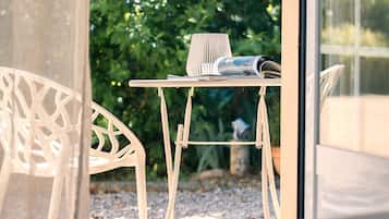 Comfort tweepersoonskamer, uitzicht op tuin | Gratis wifi