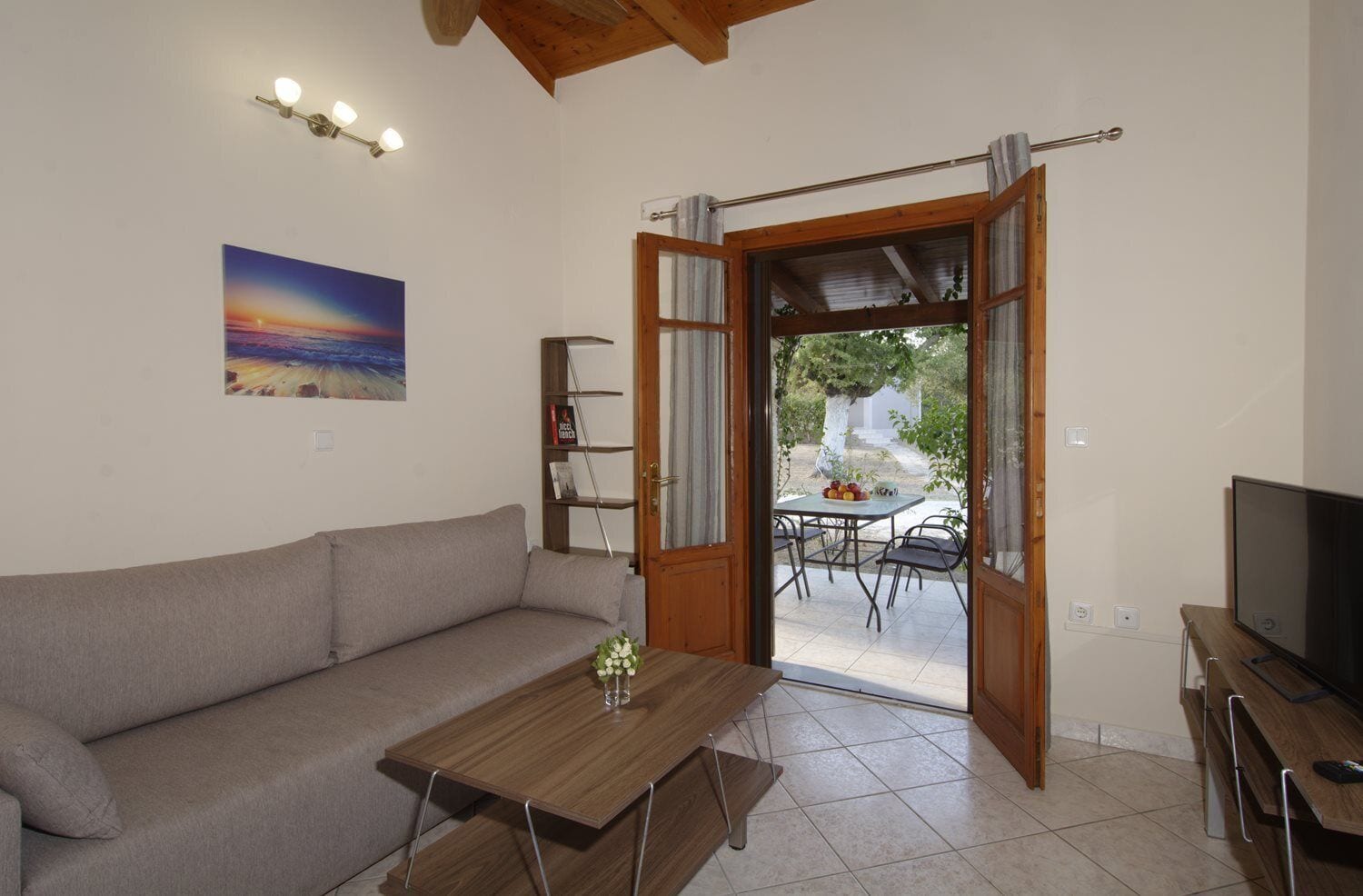 Cottage Standard, 1 camera da letto, vista giardino | Area soggiorno | TV