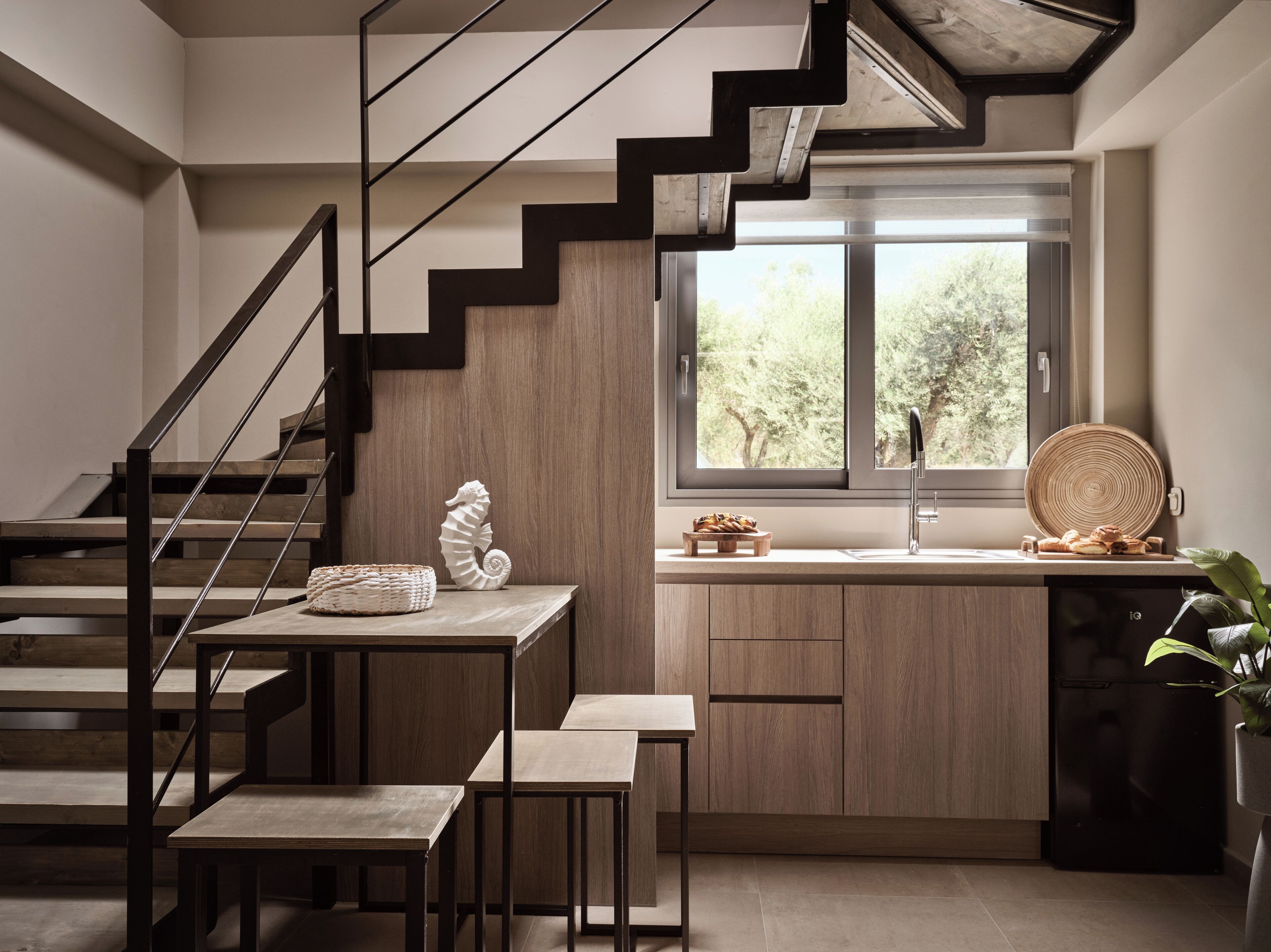 슈피리어 듀플렉스, 정원 전망 | 전용 주방 | 미니 냉장고, 전자레인지, 쿡탑, 조리 도구/접시/주방 기구