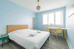 2 soverom, strykejern/-brett, wi-fi (inkludert) og sengetøy