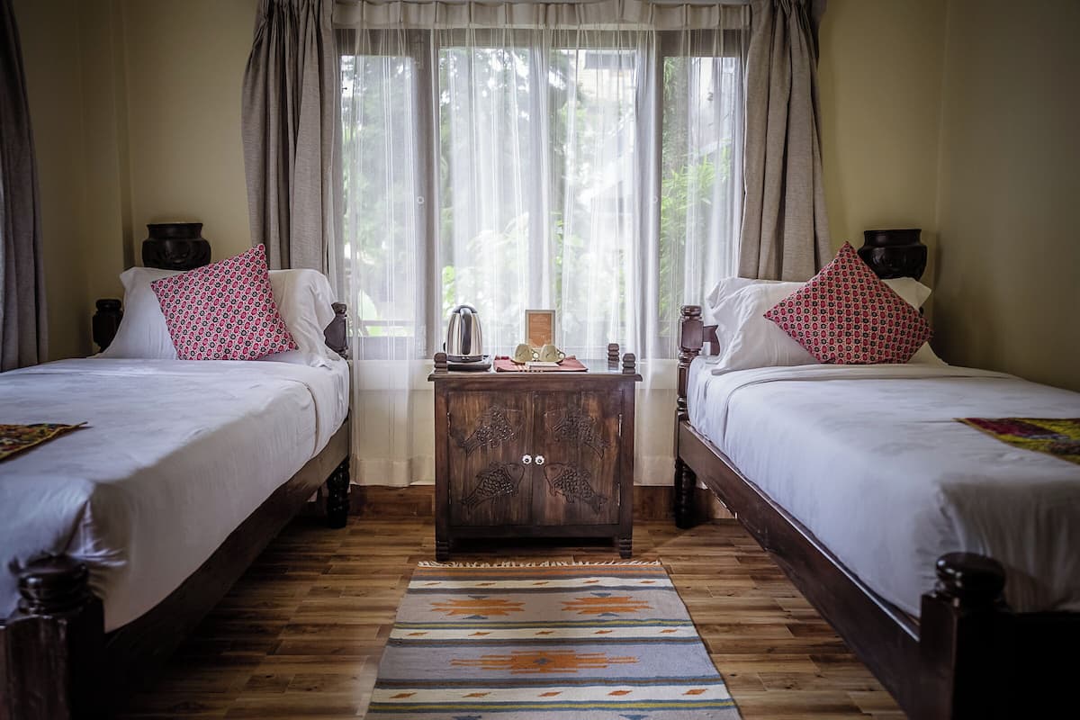 Deluxe Twin Room, Balcony, Garden View