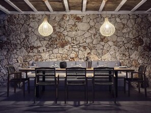 Dining - Villa 3BR Sea View & Infinity Pool Whirlpool BBQ (Zakynthos)