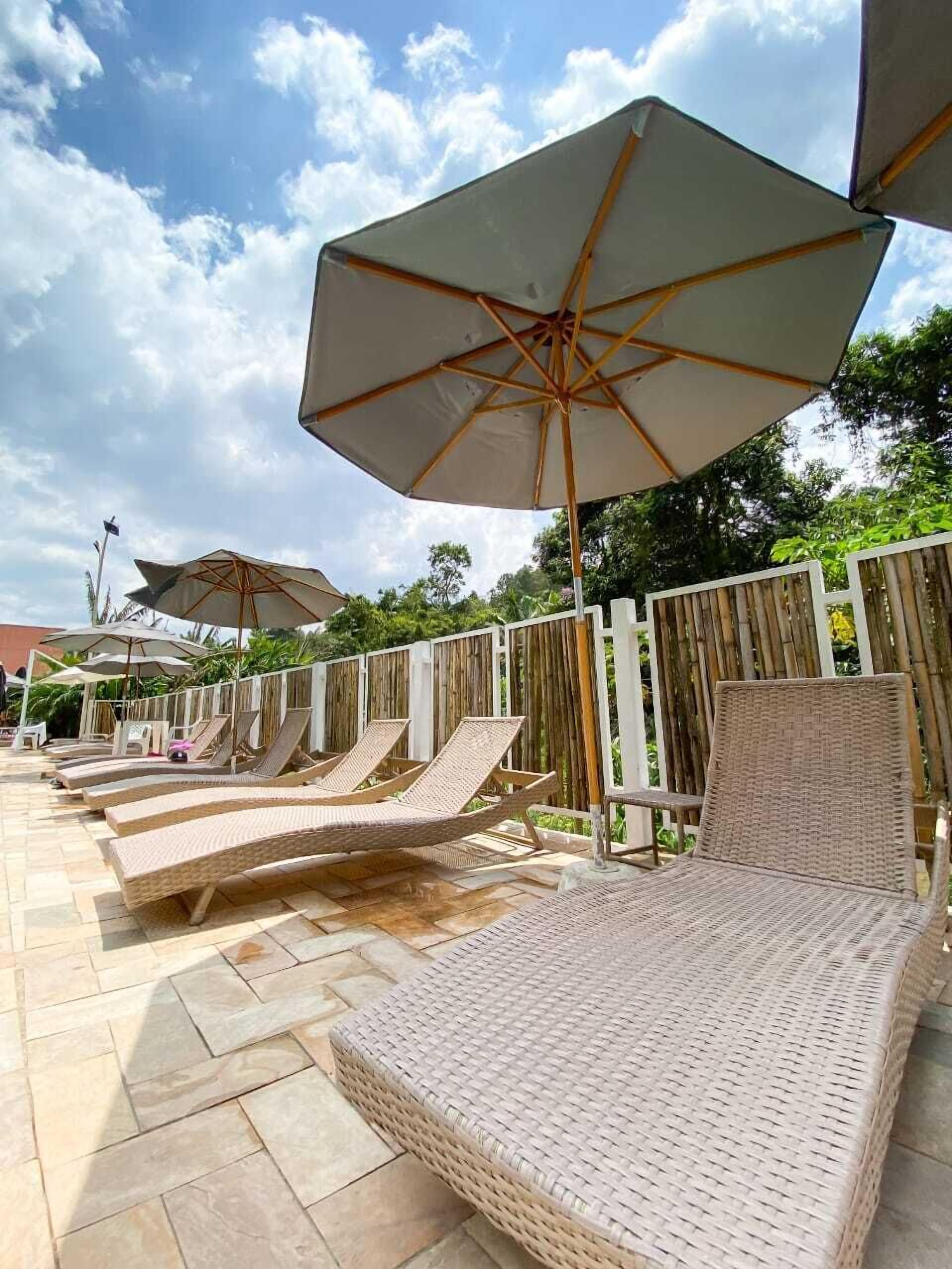 2 outdoor pools, open 10:00 AM to 10:00 PM, pool umbrellas, sun loungers