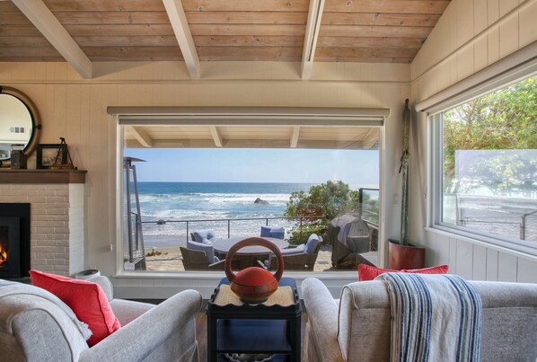 TV connectée, cheminée