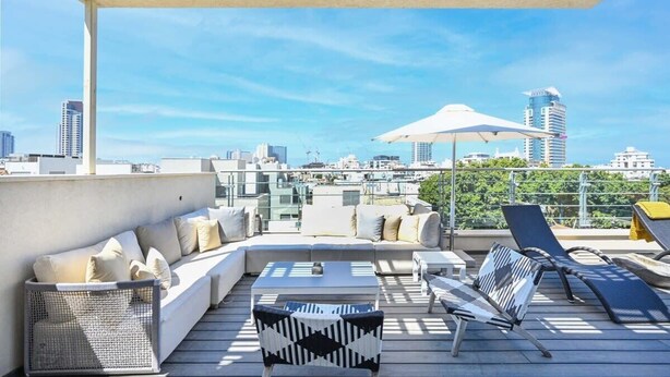 Unclassified image, 1 of 28, button - Luxury 3BR Beachfront Penthouse by HolyGuest (Tel Aviv)
