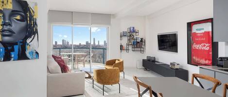 TV, fireplace, stereo, offices
