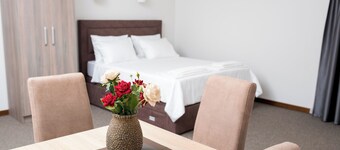 Chic 1-bedroom apartment with WiFi, AC in amazing near airport