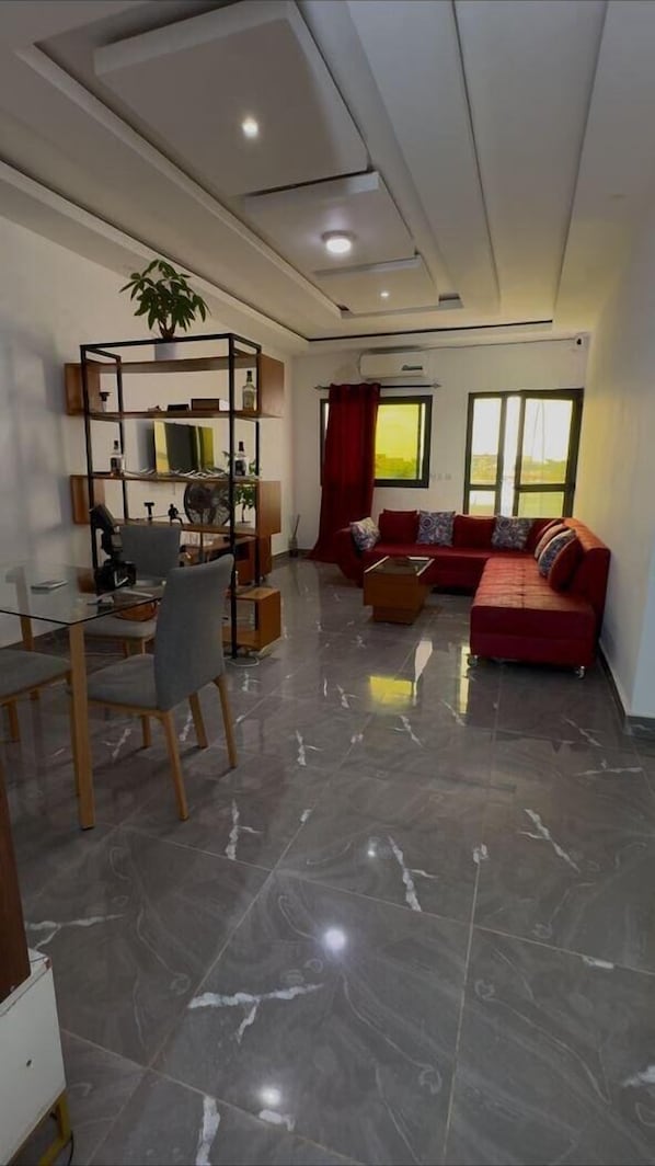 Lobby sitting area - Appartement moderne à Angré Nouveau Chu (Abidjan)