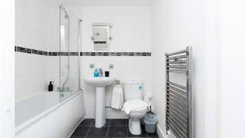 Towels, soap, toilet paper