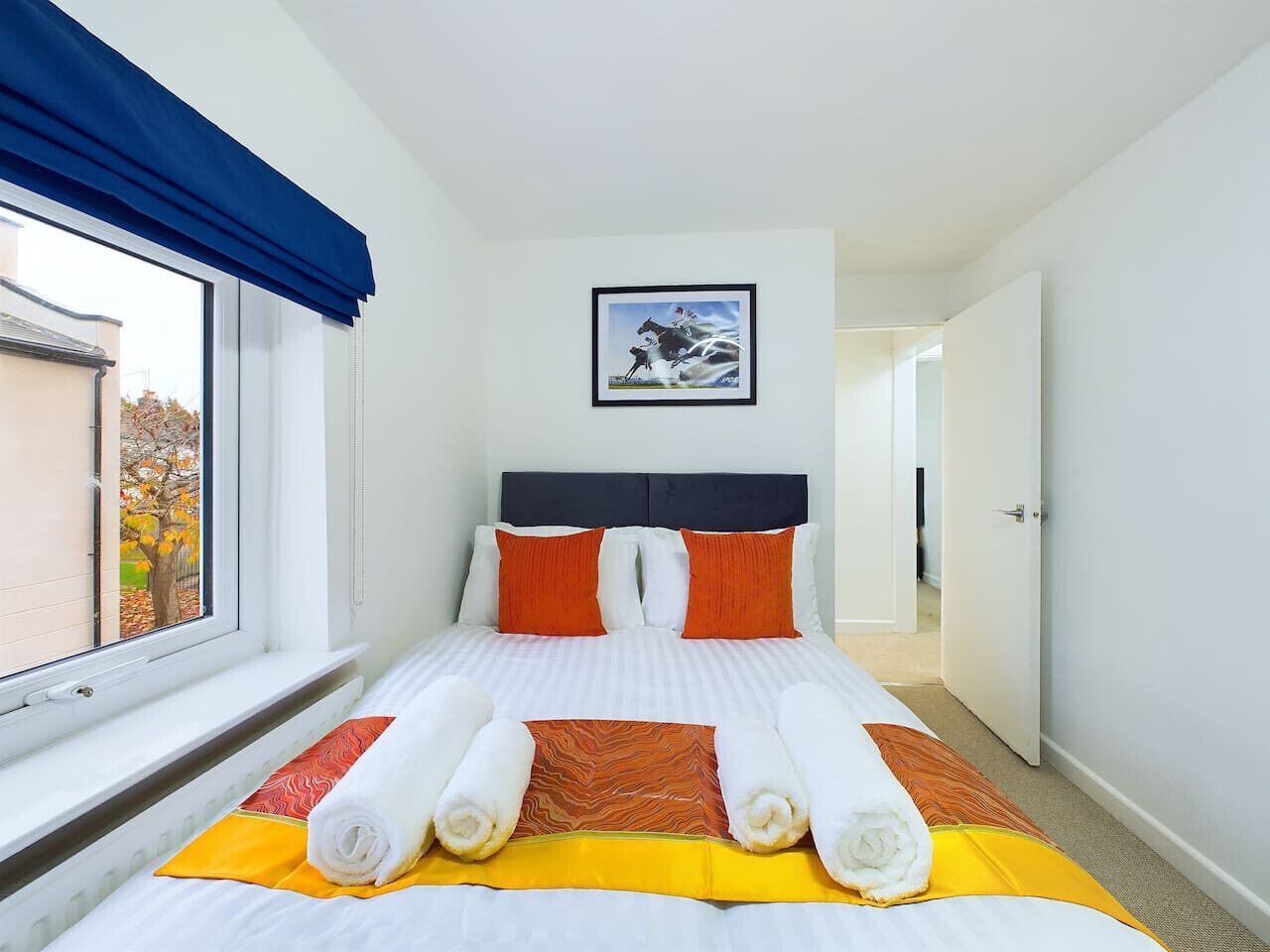 Desk, iron/ironing board, travel cot, free WiFi