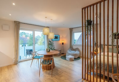 Stylish design apartment in Langenbach, near Munich and Munich Airport