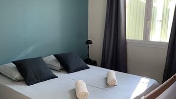 3 chambres, fer et planche Ă repasser, Wi-Fi, draps fournis