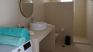 Ferienhaus, Meerblick | Badezimmer