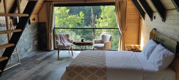 Business Bungalow, River View | 1 bedroom, free WiFi - Luxon Suit Bungalov (Camlihemsin)