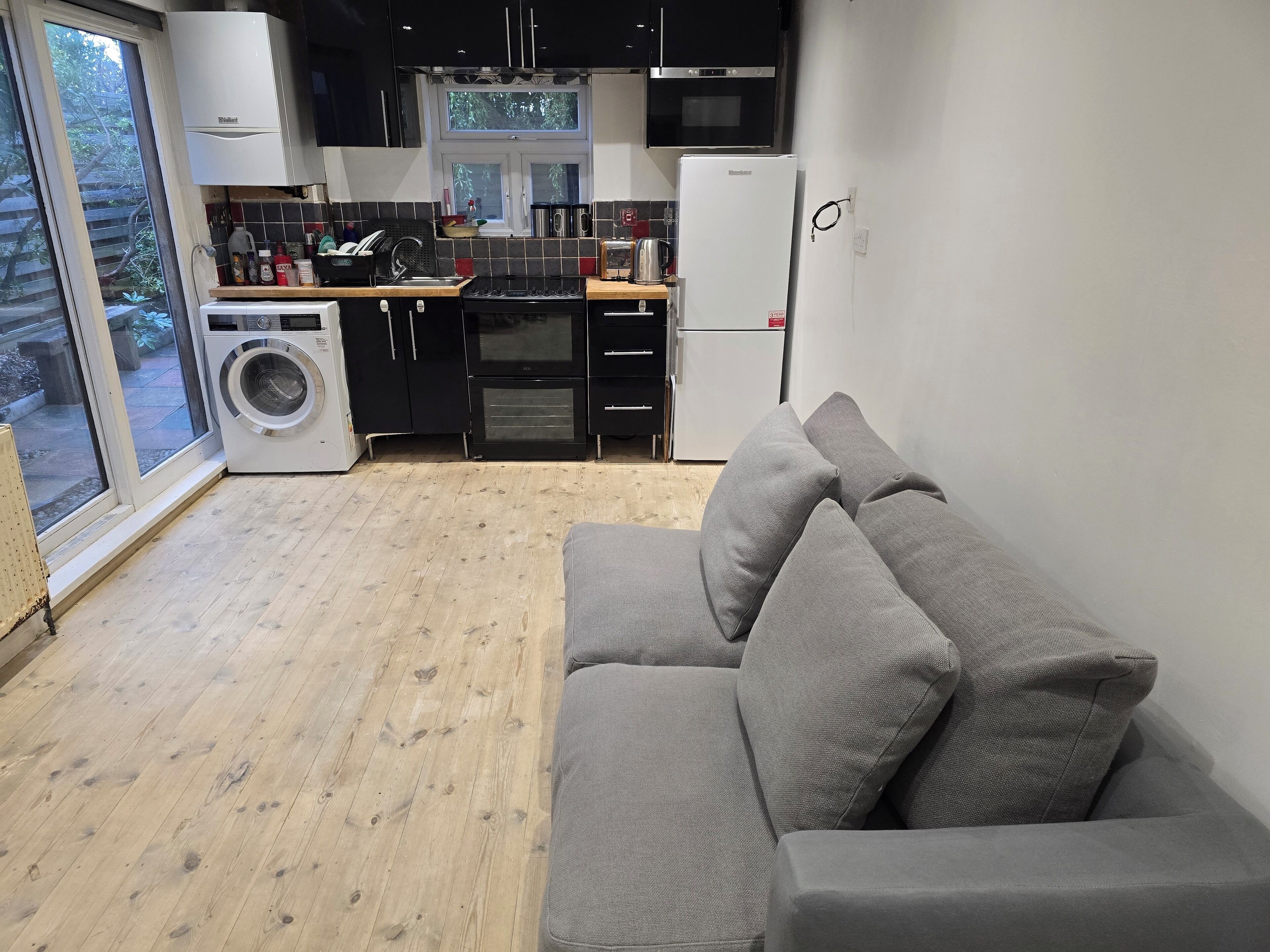 Dortoir Partagé, 1 chambre, fumeurs, patio | Salle de séjour