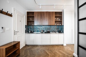 Comfort Studio | Private kitchen | Mini-fridge, stovetop, espresso maker, coffee/tea maker