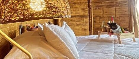 Cabane Confort, balcon, vue vallée